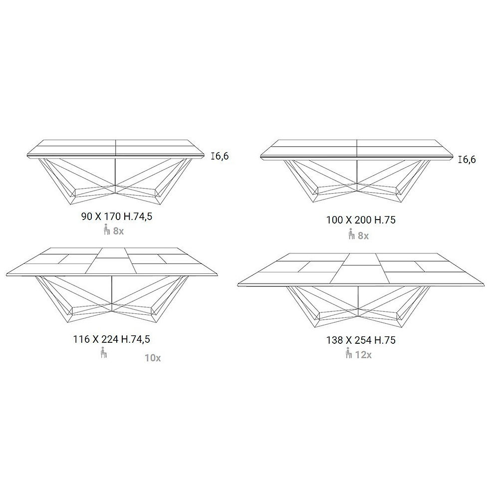Miniatura: Mesa comedor extensible Fil8 de Ozzio Italia