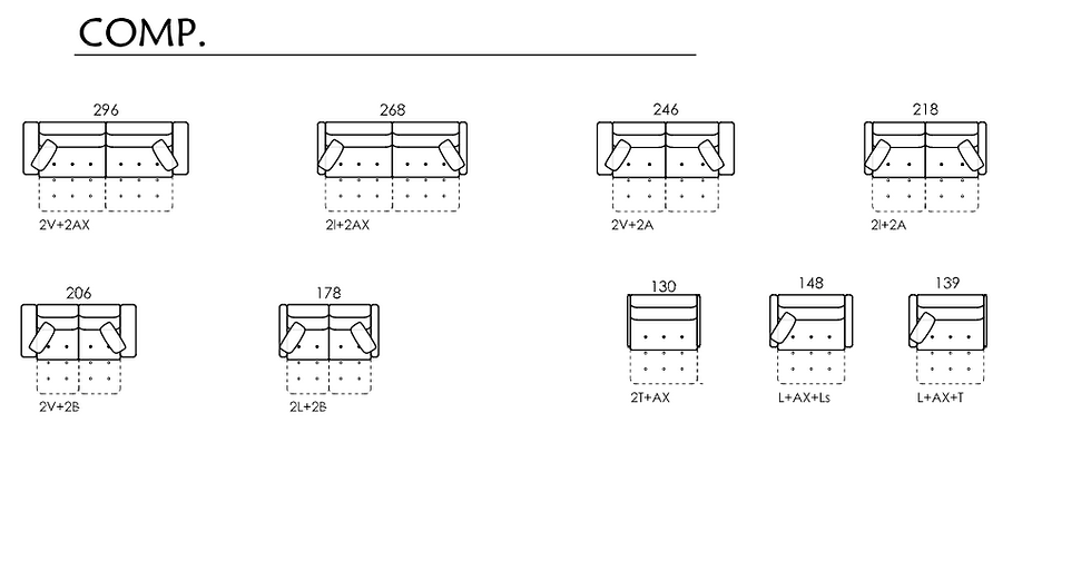 Miniatura: Sofá extraíble motorizado Paradis Duet de Fama