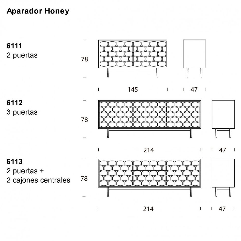 Miniatura: Aparador Honey de Tonin Casa