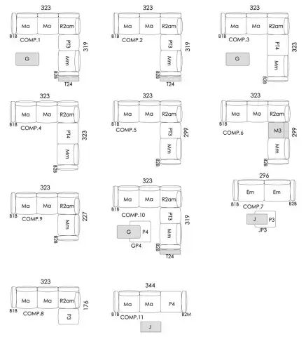 Miniatura: Sofá Klee de Fama