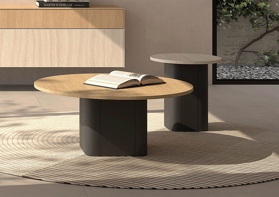 Miniatura: Mesa de centro Boll pata cubo de Kazzano