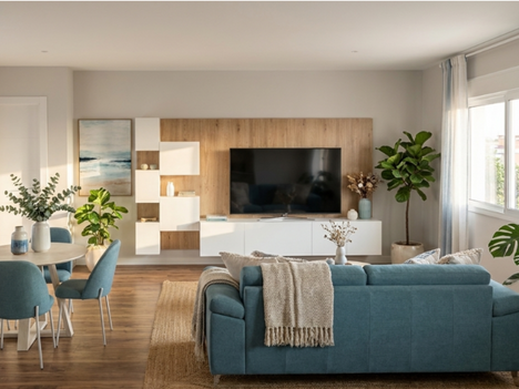 Render salón moderno