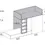 Miniatura: Dormitorio juvenil con litera tren QBnext New 06 de Tegar