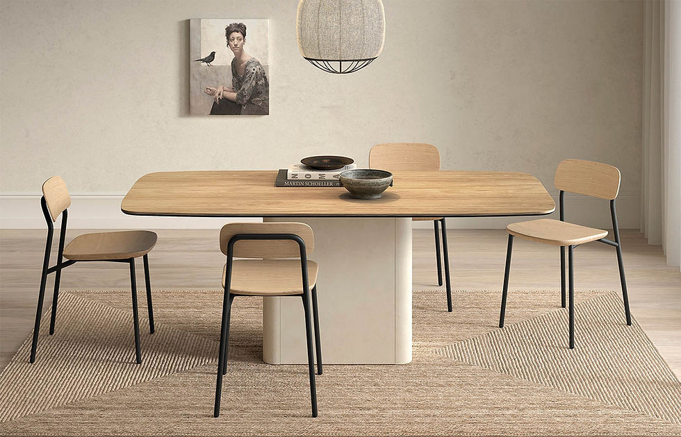 Miniatura: Mesa comedor ovalada Boll Cubo de Kazzano