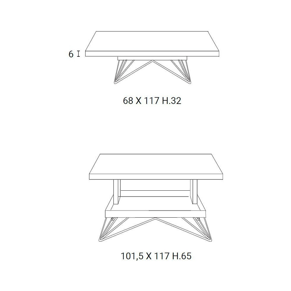 Miniatura: Mesa de centro elevable Radius Ozzio Italia
