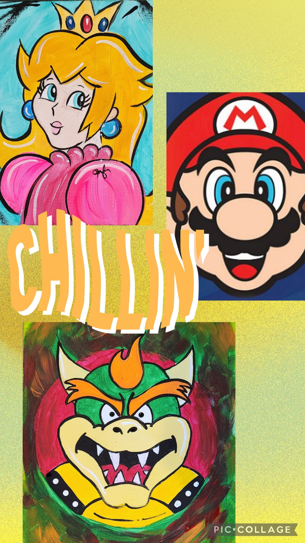 Friday Night Pizza and Paint Super Mario Style Pop It Paint It