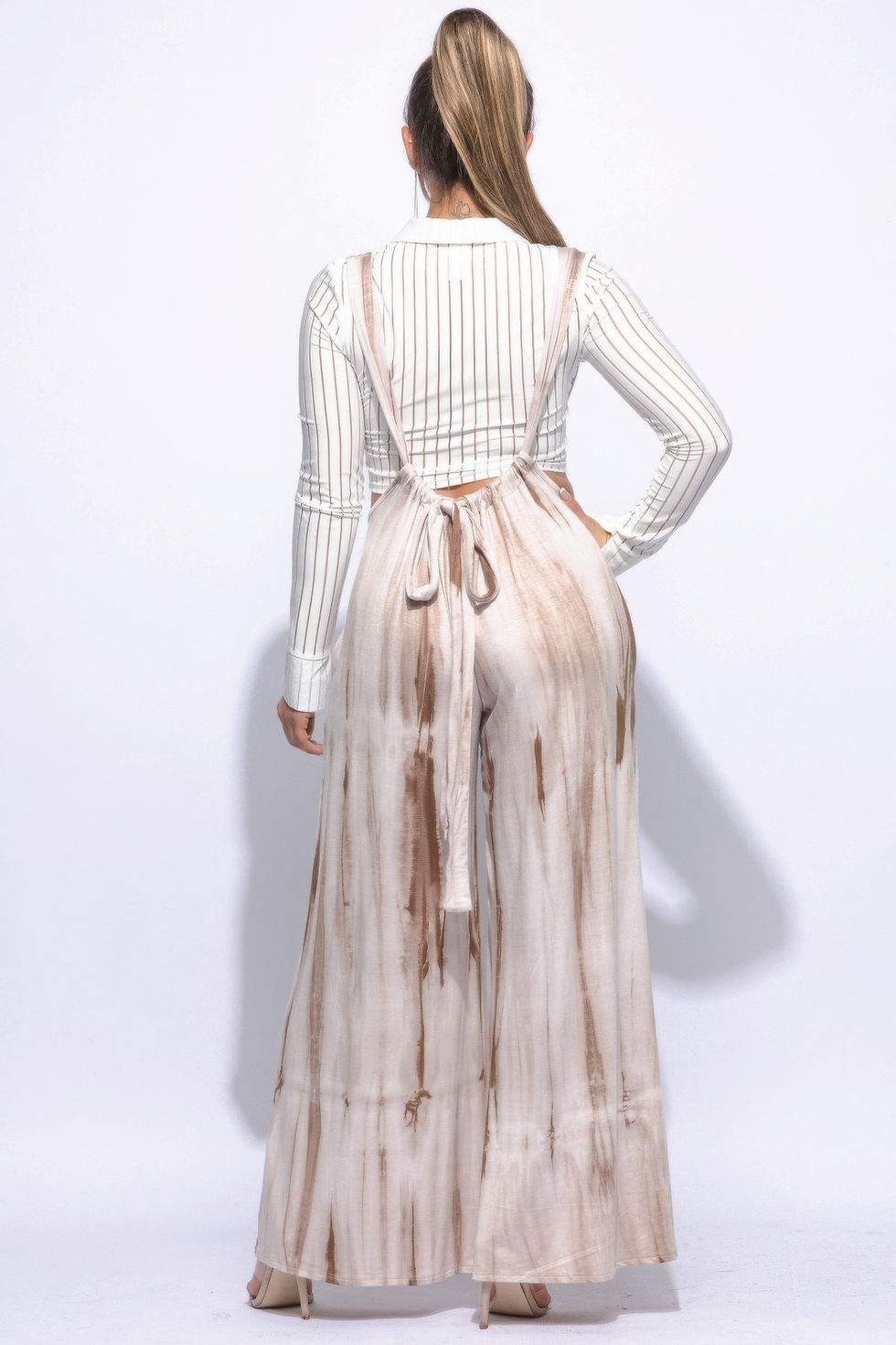 Thumbnail: Drawstring Baggy Jumpsuit