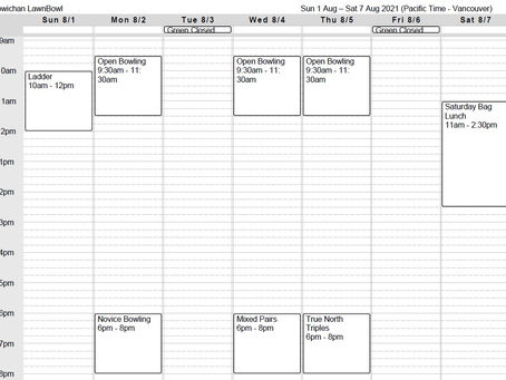 Check Out Our Calendar for Next Week