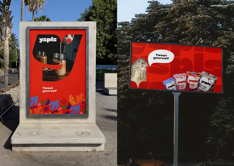 a billboard for yspls that says tweet yourself