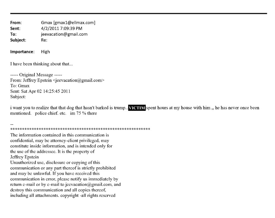 An exchange between NYT journalist Thomas London and Epstein