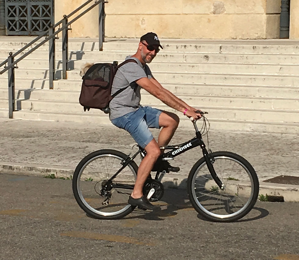 Stephan auf dem Fahrrad