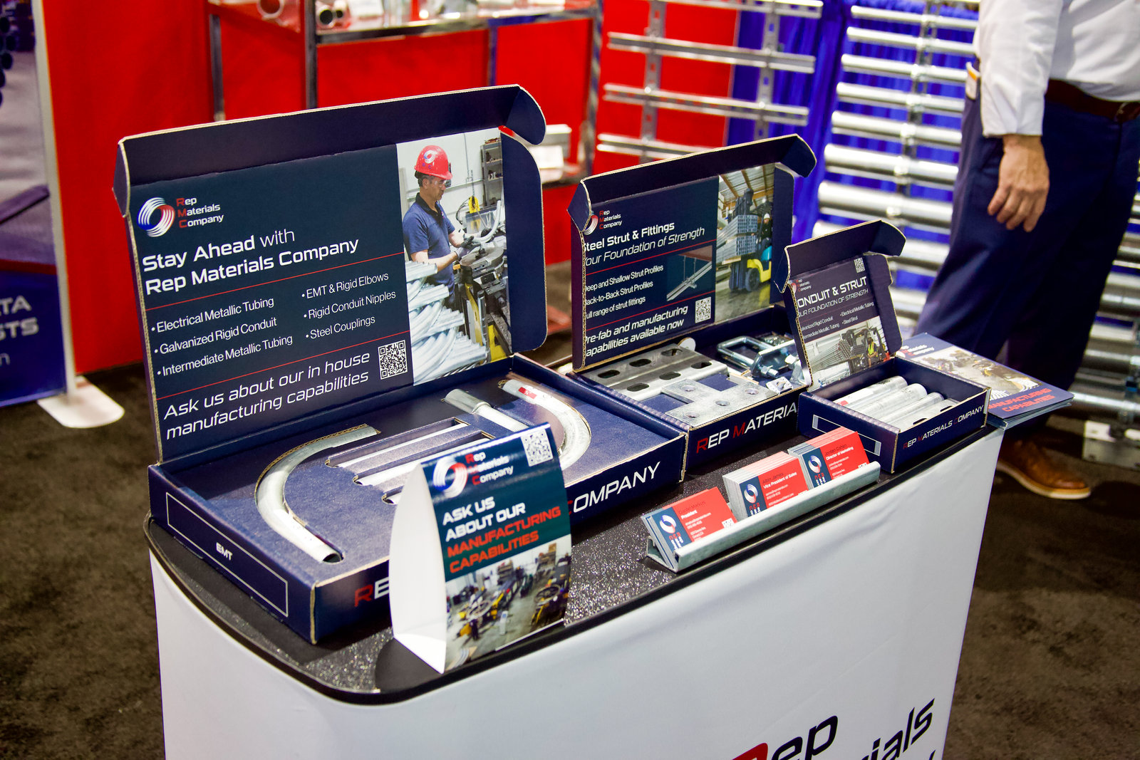 A range of bespoke boxes on display