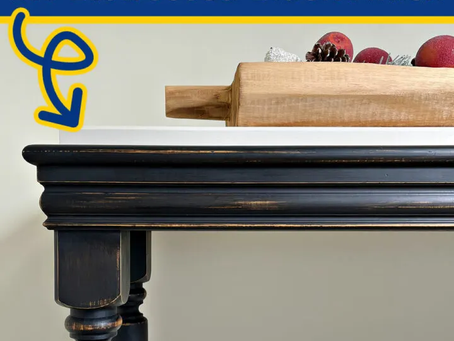 Beautiful DIY Pottery Barn Black Paint Finish (Distressed Black Paint Look)