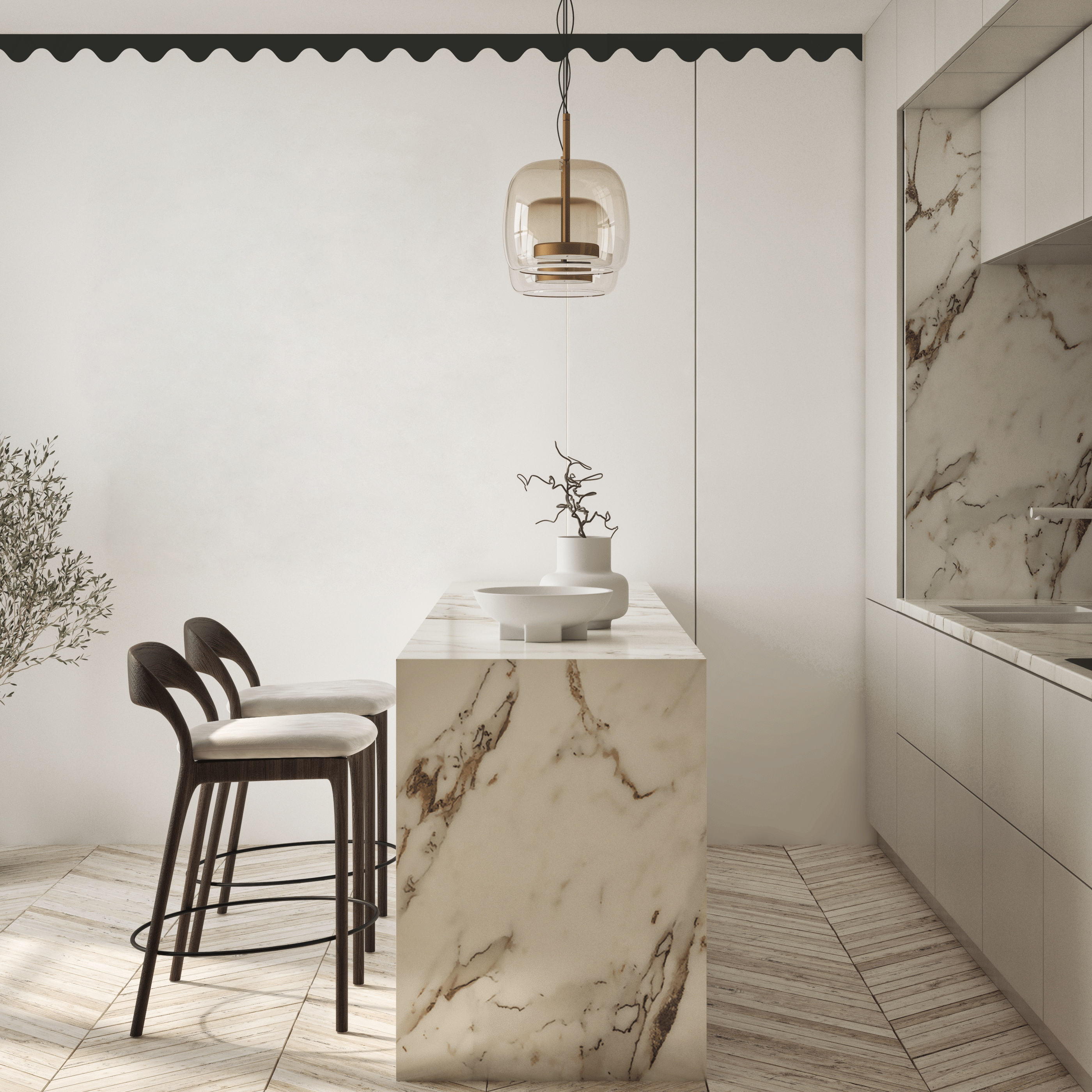 Trendy Zig Zag : Énergie Moderne pour Vos Murs  Injectez un dynamisme contemporain dans votre espace avec notre frise de papi