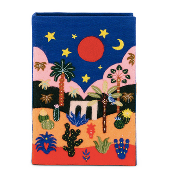 Sac brodé Olympia Le-Tan × Mlle Mouns, illustration originale dessinée par l’artiste française Mlle Mouns