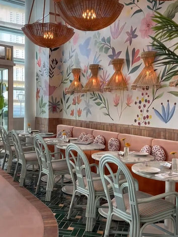 PARKERS, DUBAÏ, WALLPAPER, PAPIER PEINT, FORÊT, FRIEDMANN & VERSACE, RESTAURANT, خلفيات ، غابة ، مطعم