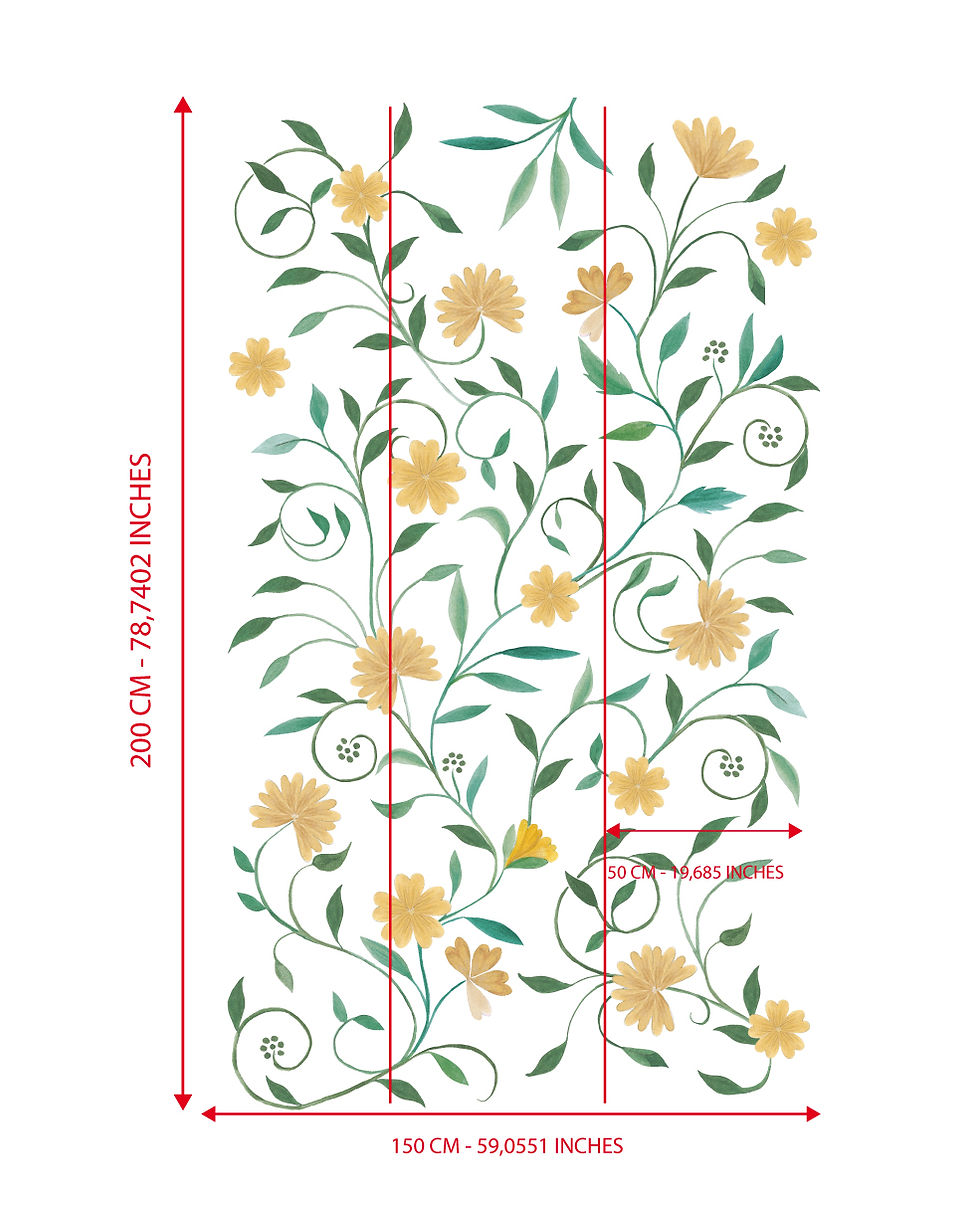 Thumbnail: plafond papier peint liane flore