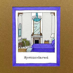 Damien Nicolas Roux - DNR - illustration - interiors - intérieurs - instapolaroid drawings