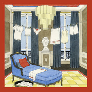 Damien Nicolas Roux - DNR - Room portrait drawing -