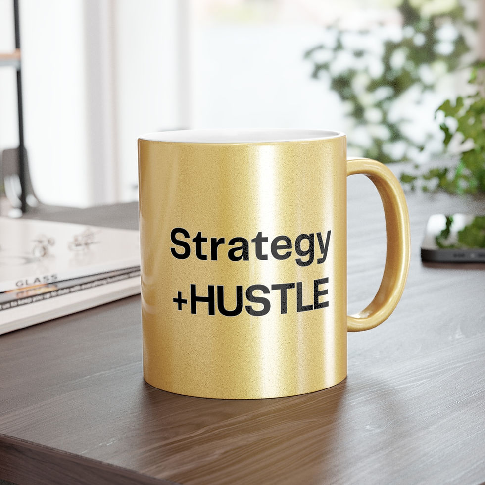 Thumbnail: Strategy  +HUSTLE Metallic Mug (Silver\Gold)