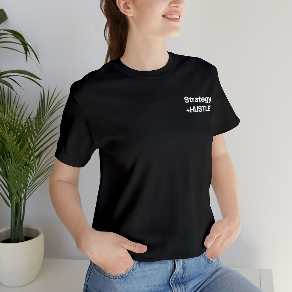 Thumbnail: Strategy +HUSTLE / Unisex Jersey Short Sleeve Tee