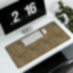Thumbnail: Gold Kaleidoscope Luxury Tile Desk Mat