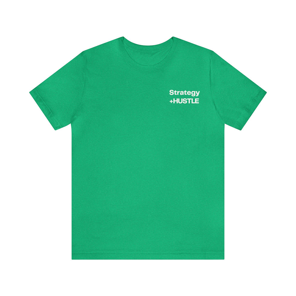 Thumbnail: Strategy +HUSTLE / Unisex Jersey Short Sleeve Tee