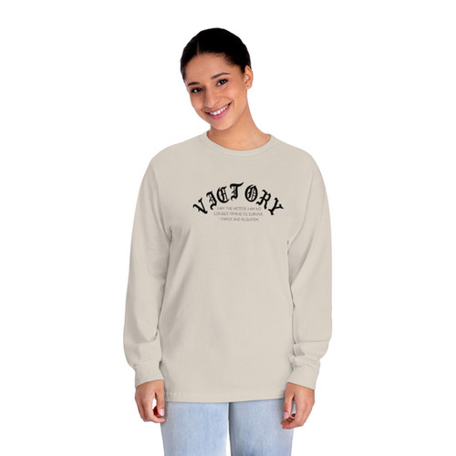 VICTORY Unisex Classic Long Sleeve T-Shirt | radiantthorns