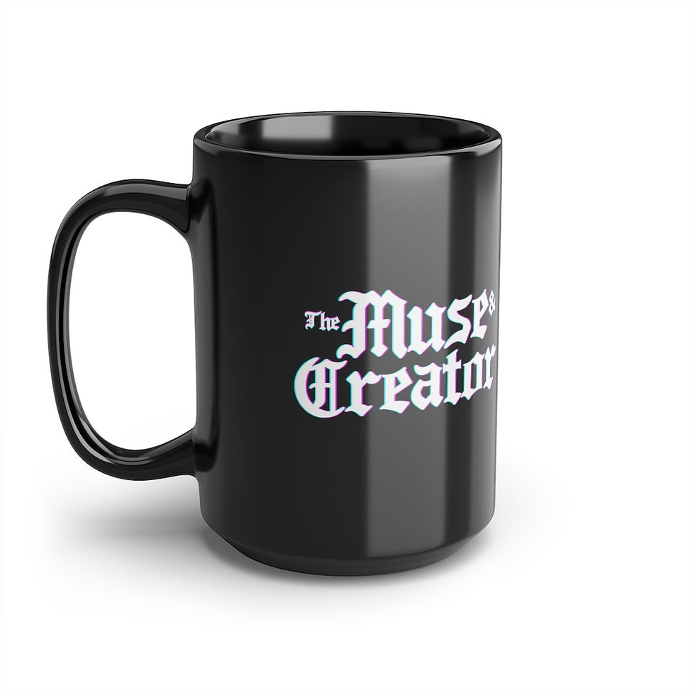 Thumbnail: The Muse & Creator - Black Mug, 15oz