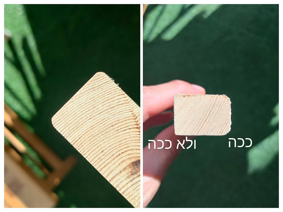 זוויות מעוגלות של עץ אורן מוקצע