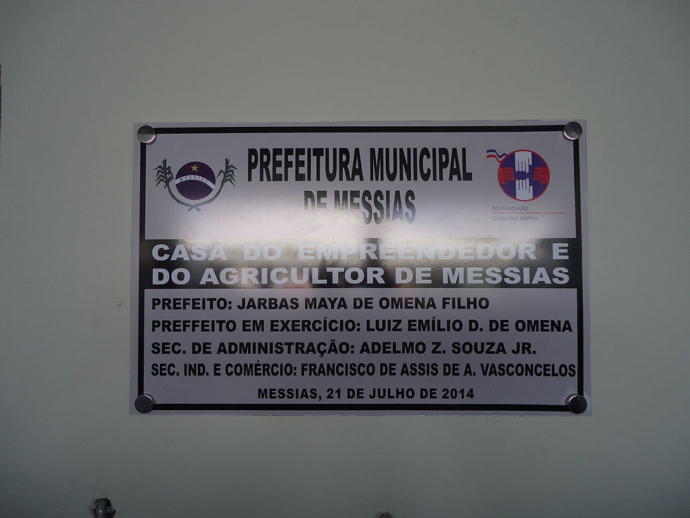 Placa de Inauguração