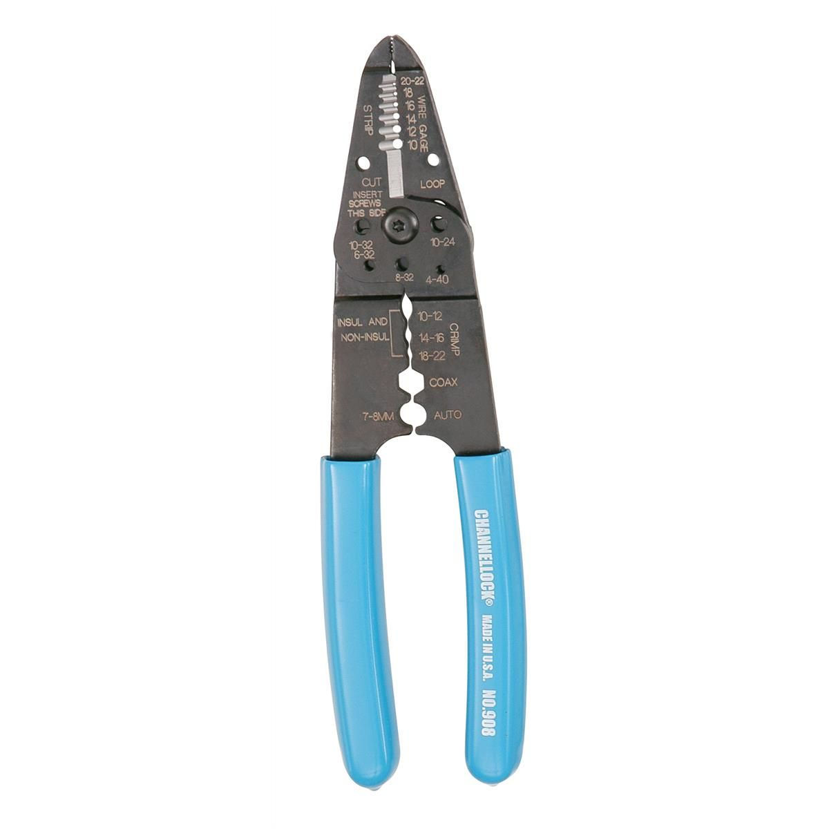 Channellock WIRE STRIPPER / CUTTER / CRIMPER 8-1/2"