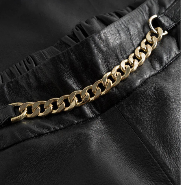 Miniaturbild: Alma straight fit leather trousers / 51004 - DEPECHE