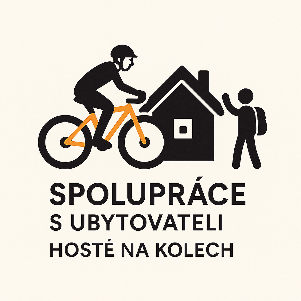 spolupráce s ubytovateli: hosté na kole