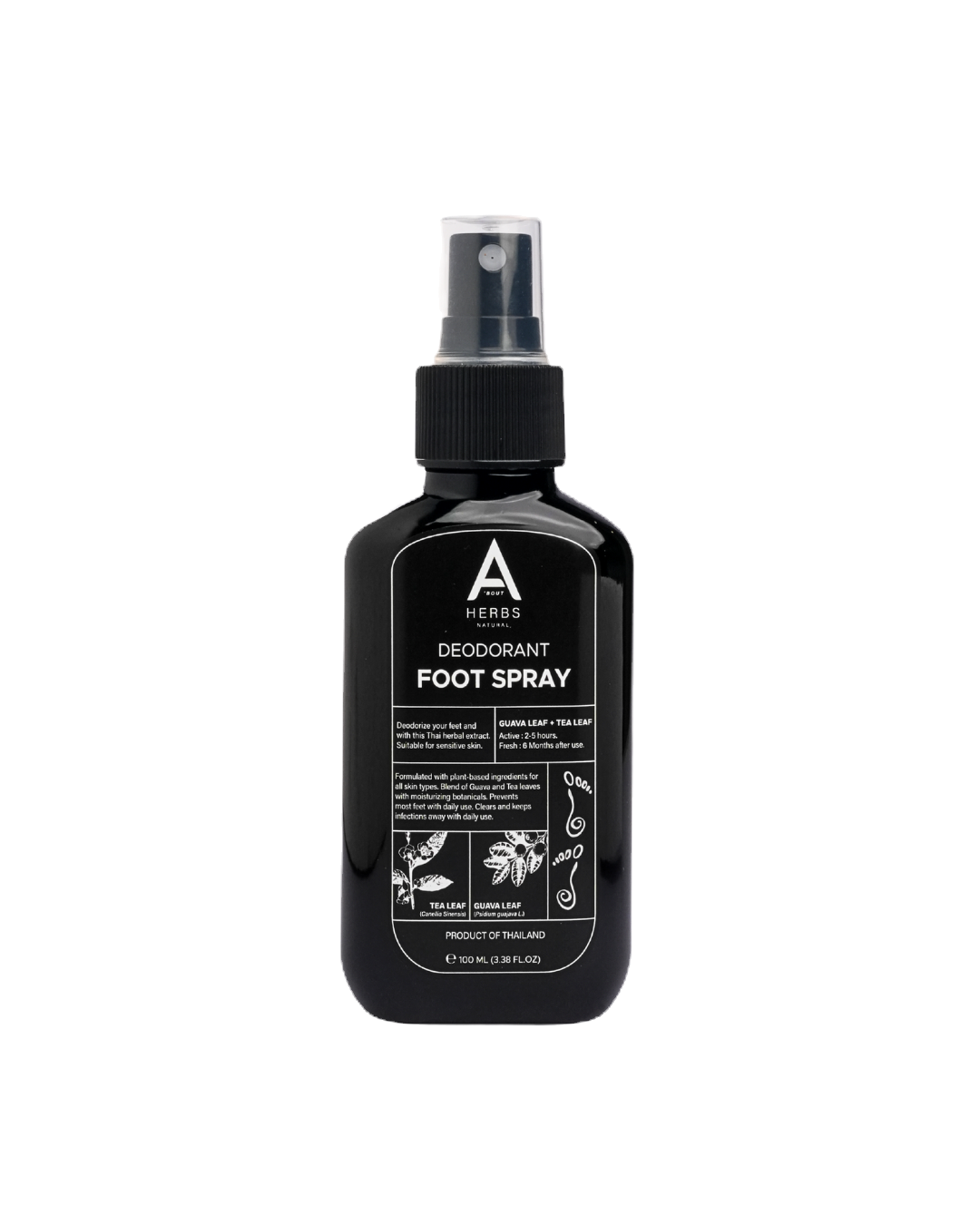 Foot & Shoes Deodorant | สเปรย์ระงับกลิ่นเท้าและรองเท้า (100 ml)