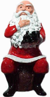 #4100 - Santa Sitting w/ Toy Train