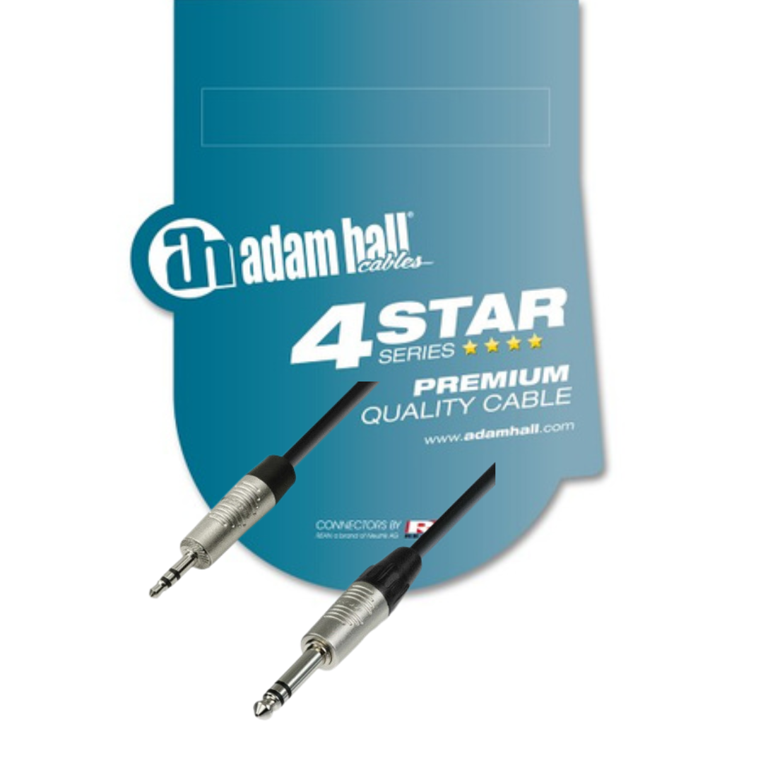 Adam Hall | Audio cable | Minijack x Jack TRS | 3 m | 1.5 m
