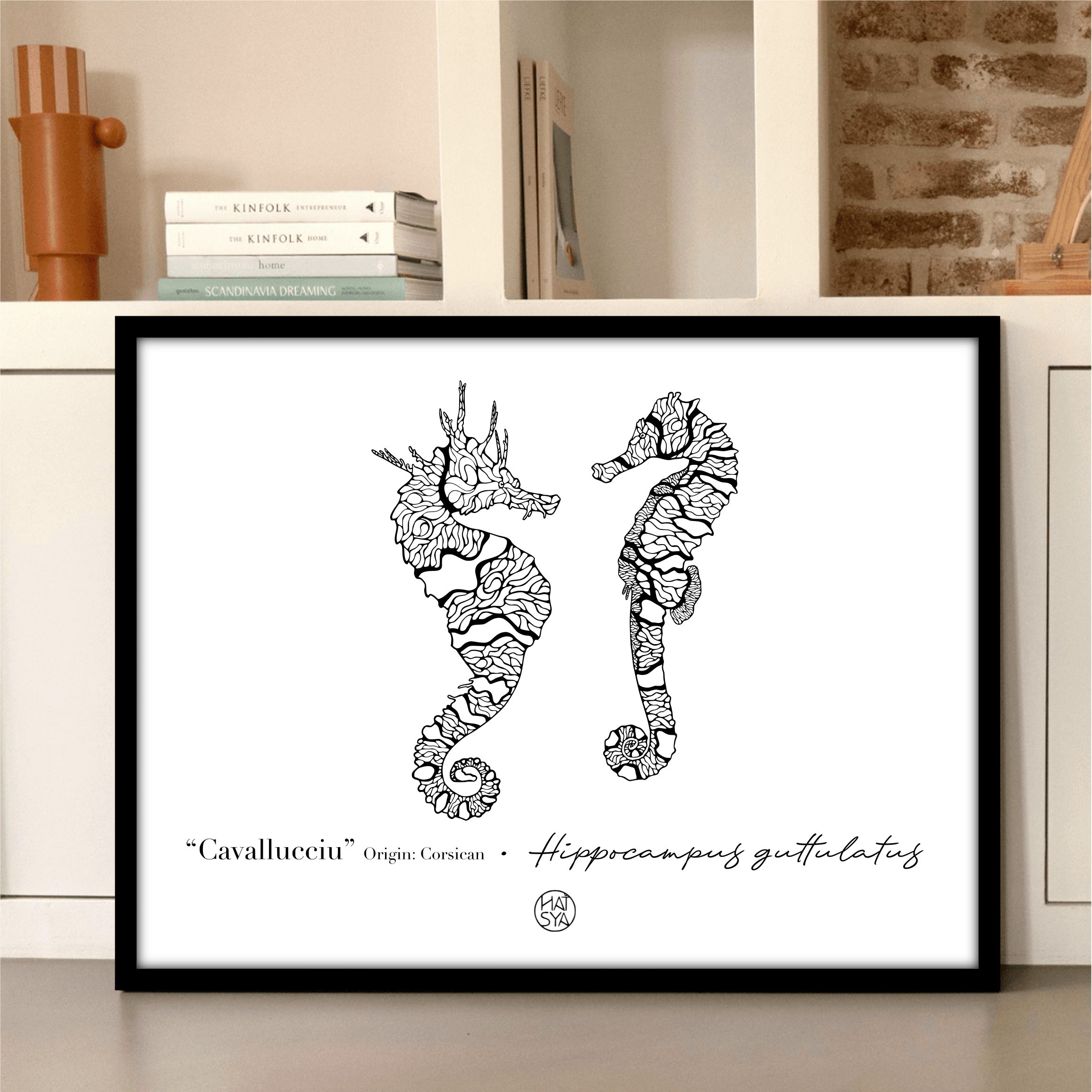 Linework - Seahorses