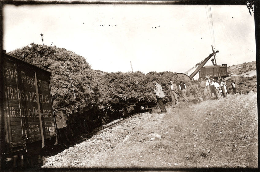 Tren descarrilado en Requena