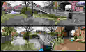 Before and after photos at Merchants' Bridge