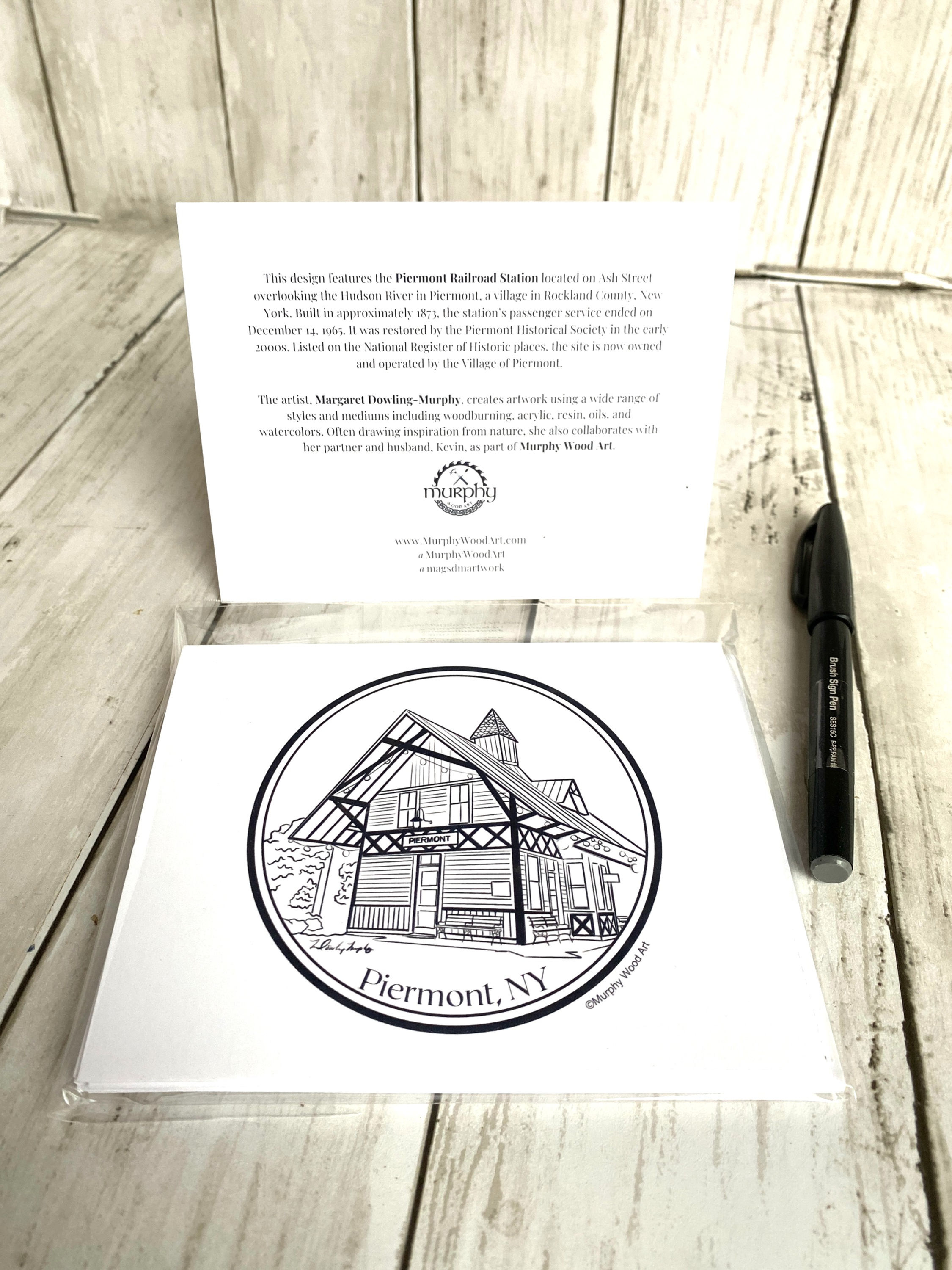 Piermont Train Station Note Cards (5-pack)