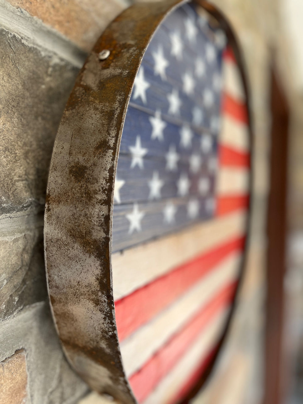 Thumbnail: Round Barrel Flag - Oak