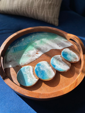 Gulf Coast Tray and Coaster Set