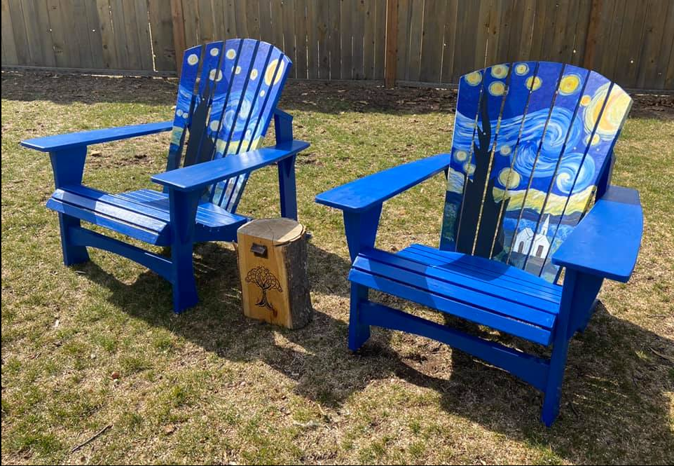 Starry Night Adirondack Chairs