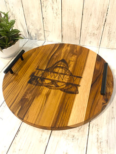 Downey Celtic Round Teak Tray