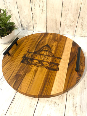 Downey Celtic Round Teak Tray