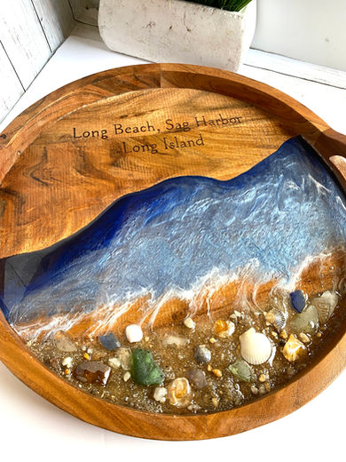 Long Beach Sag Harbor Sea Glass Ocean Tray