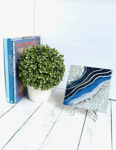 Midnight Geode Murphy Wood Art