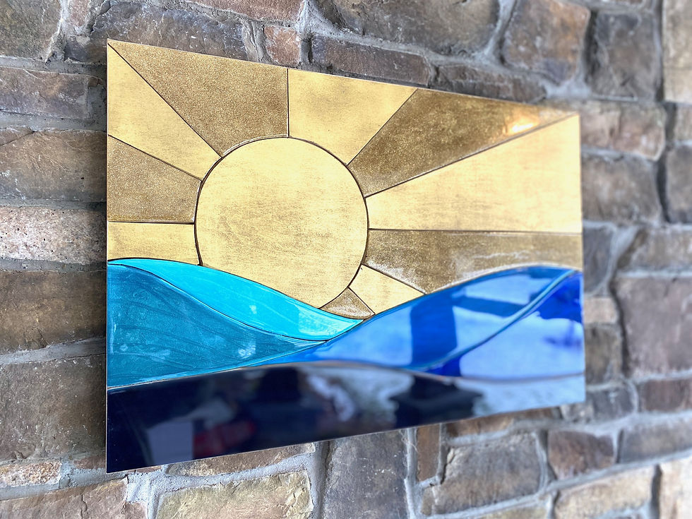 Thumbnail: Rising Tides Geometric Ocean Art