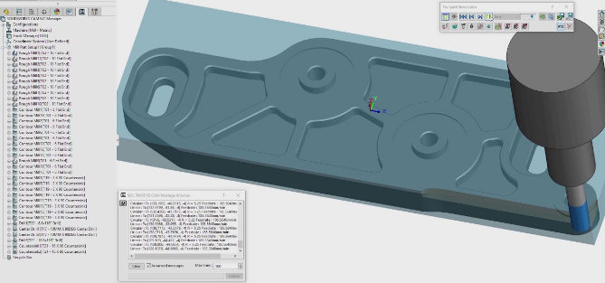 Esquema no Auto CAD de uma peça a ser usinada por uma máquina CNC